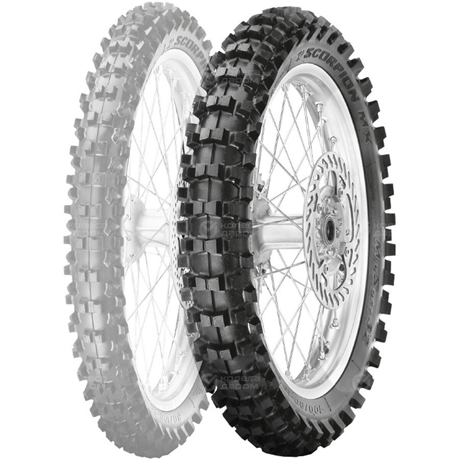Pirelli Scorpion MX32 Mid Soft 110/85 -19 61M TT Rear NHS 2024
