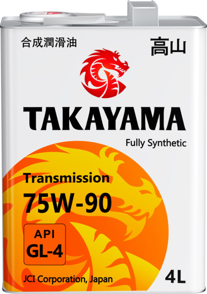 TAKAYAMA Transmission 75W-90 API GL-4 4л металл / пластик