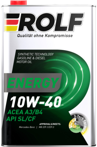 ROLF Energy 10W-40 API SL/CF ACEA A3/B4 1л