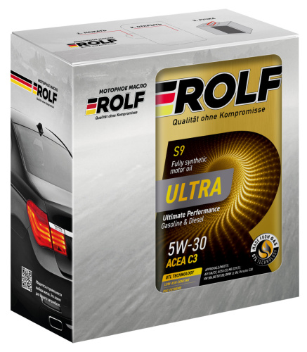 ROLF Ultra 5W-30 C3 SN/CF Акция 4л + 1л металл